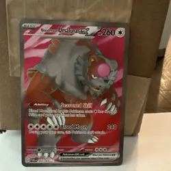 Pokemon Bloodmoon Ursaluna EX Full Art 202/167 Twilight Masquerade near mint - Image 1