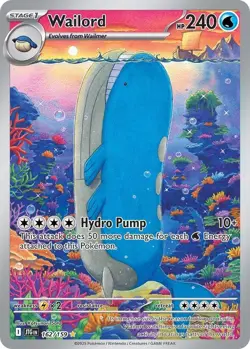 2025 Pokemon Wailord 162/159 Sv09: Journey Together Holo PSA 9 English SLAB - Image 1