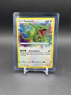 Rayquaza: 2020 Pokemon Vivid Voltage Rayquaza 138/185 Amazing Rare Holo NM - Image 1