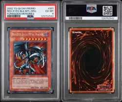 2002 Yu-Gi-Oh! FMR-001 Red-Eyes Black Metal Dragon Forbidden Memories PSA 6 - Image 3