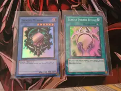 YUGIOH FIENDS MIRROR + BEASTLY MIRROR RITUAL PRC1 SUPER 1ST ED NM - Image 1