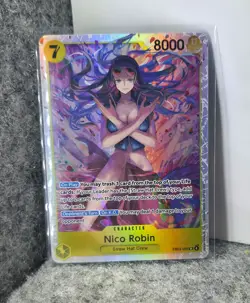 Bandai Nico Robin EB03-055 Extra Booster One Piece Heroines SR Stamped Holo 8000 - Image 1