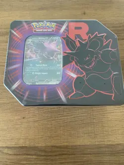 Pokemon TCG Team Rocket Nidoking Destined Rivals Tin Brand New Factory Sealed - Image 1