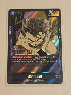 Son Goku FB05-053 Rare Foil Manga Art Dragon Ball Super Card Game | NM - Image 1