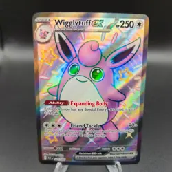 Wigglytuff EX 222/091 Pokemon Card - Paldean Fates - NM - Image 1
