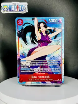 One Piece Card Game 🏴‍☠OP12-014 Boa Hancock SR NM Alt Art Foil ENGLISH - Image 1
