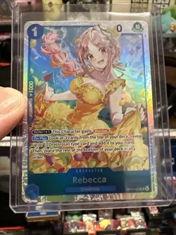 Rebecca OP15-053 SR Adventure on KAMI’s Island ENGLISH ONE PIECE Card - Image 1