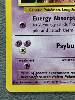 Mewtwo 14 Black Star Promo Vintage Pokemon Card 2000 - Image 4