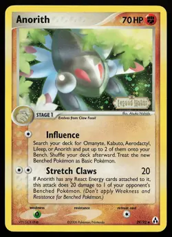 Anorith 29/92 Uncommon Reverse Holo Stamped Legend Maker Pokemon Card - Image 1