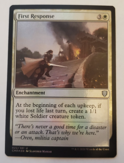 1x First Response FOIL Commander Legends MTG Magic the Gathering NM - Image 1