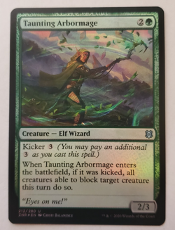 1x Taunting Arbormage FOIL Zendikar Rising MTG Magic the Gathering NM - Image 1