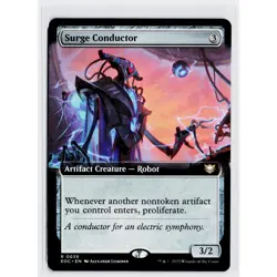 Surge Conductor - 39 - EOC - NM - MTG Magic the Gathering Extended Art - Image 1
