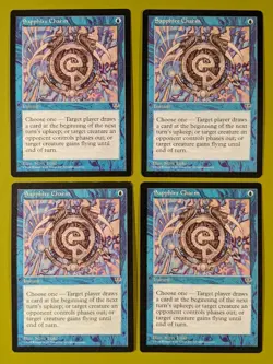 Sapphire Charm x4 Mirage 4x Playset Magic the Gathering MTG - Image 1