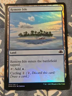 Remote Isle FOIL (254/520) Dominaria Remastered MTG Magic - Image 1
