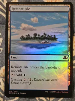 Remote Isle FOIL (254/520) Dominaria Remastered MTG Magic - Image 2