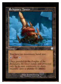 MTG - #196 Reliquary Tower (Retro Frame) - Commander: The Brothers' War - Image 1