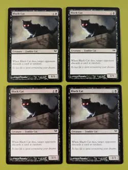 Black Cat x4 Dark Ascension 4x Playset Magic the Gathering MTG - Image 1