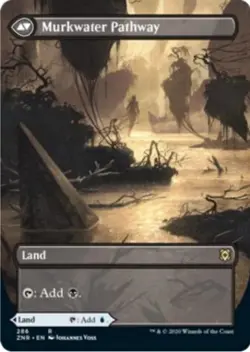 Clearwater Pathway / Murkwater Pathway (Borderless) NM ZNR Zendikar Rising #286 - Image 2