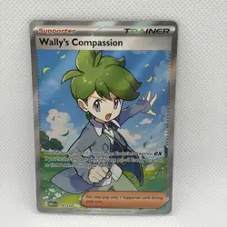 Wally's Compassion 176/132 Ultra Rare Mega Evolution Pokemon Near Mint - Image 1