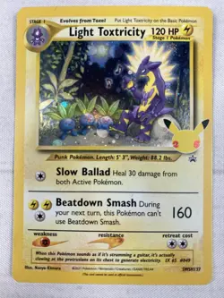 Light Toxtricity SWSH137 Black Star Promo Cosmos Holo Pokemon TCG Celebrations - Image 1