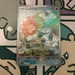 Castform Sunny Form 195/191 Surging Sparks Illustration Rare Narano Pokemon - Image 1