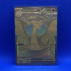 Pokemon Mega Charizard X EX 130/094 Phantasmal Flames Holo Mega Hyper Rare 360 … - Image 1
