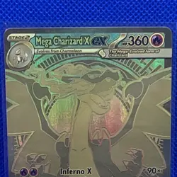 Pokemon Mega Charizard X EX 130/094 Phantasmal Flames Holo Mega Hyper Rare 360 … - Image 3
