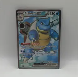 Pokemon TCG Blastoise ex 184/165 Scarlet & Violet 151 Ultra Rare Holo HP 330 - Image 1