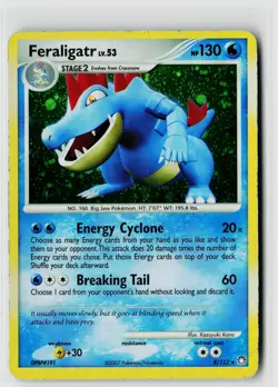 Pokemon Mysterious Treasures #8/123 Feraligatr Damaged - Image 1