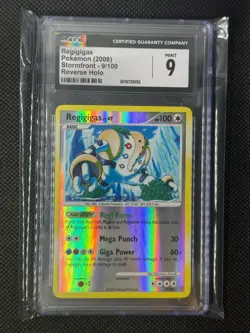 2008 Pokemon DP Stormfront Regigigas 9/100 Reverse Holo CGC 9 Mint Diamond Pearl - Image 1