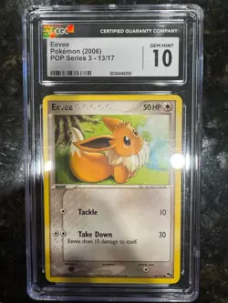 Pokemon Eevee Pop Series 3 013/017, CGC Gem Mint 10 - Image 1