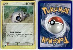 ARON - 56/100 - C - SANDSTORM - POKEMON - REVERSE HOLO - DAMAGED - Image 1