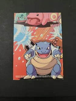 MP 2000 Topps Pokemon TV Nidoking #34 Stick-Ons Sticker 2 of 10 Blue Logo - Image 2