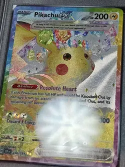 2024 Pokemon SSP EN Pikachu ex Special Illustration RARE 238/191 PSA Mint 9 #238 - Image 3