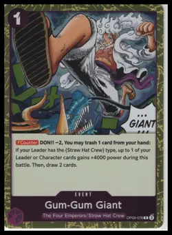 Emperors in the New World #OP09-078 Gum-Gum Giant - Image 1