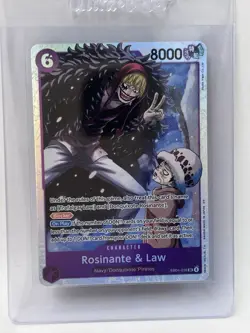 One Piece The Azure Sea’s Seven OP14-EB04 Rosinante & Law EB04-038 SR English - Image 1