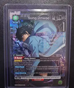 Union Arena: SOLO LEVELING Sung Jinwoo UE17BT/SLG-1-049 Super Rare 1-Star NM-MT - Image 3