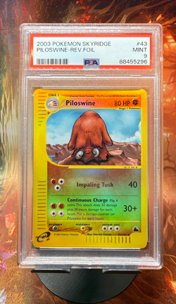 Piloswine Skyridge Reverse Holo #43/144 (2003) PSA 9 - Image 1