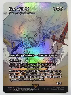 Hero of Light - Adeline, Resplendent Cathar (Showcase) -Foil Near Mint MTG - Image 1