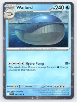 Wailmer 031/185 Cosmos Holo Pokemon Card TCG - Image 1