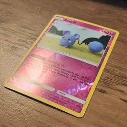 Azurill 146/236 NM Reverse Holo Pokemon SM Cosmic Eclipse Fairy Card Asaka Ito - Image 2