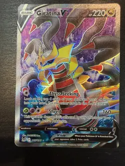 Giratina V 185/196 Lost Origin Full Art Holo Ultra Rare Pokemon Card English NM - Image 1