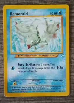 REMORAID - 2000 Pokemon TCG 80/105 Neo Destiny Common Card - NM/MT Vintage Vtg - Image 1