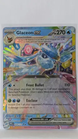 NM/M - Glaceon ex 026/131 - Prismatic Evolutions - Pokemon Card TCG - Image 1