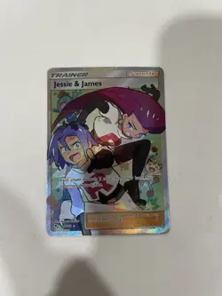 Pokemon TCG Jessie & James Trainer Full Art Ultra Rare Card 68/68 Hidden Fates - Image 1