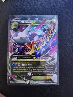 M Latios EX Mega Full Art 59/108 Roaring Skies Pokemon Card LP - Image 1