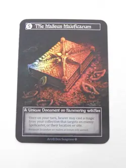 The Malleus Maleficarum Foil Unique Card Sorcery Contested Realm Gothic TCG - Image 1