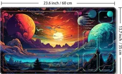 MTG Table Playmat Fantasy Landscape TCG CCG Pad Trading Card Game Mat- New - Image 1