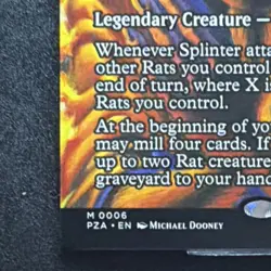 Splinter of the Shadows 0006 Legendary Creature Black 3/4 Ashcoat 2026 Dooney - Image 5