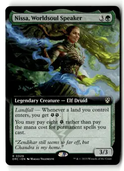 Nissa, Worldsoul Speaker (Extended Art) 29 Commander: Aetherdrift MTG NM - Image 1